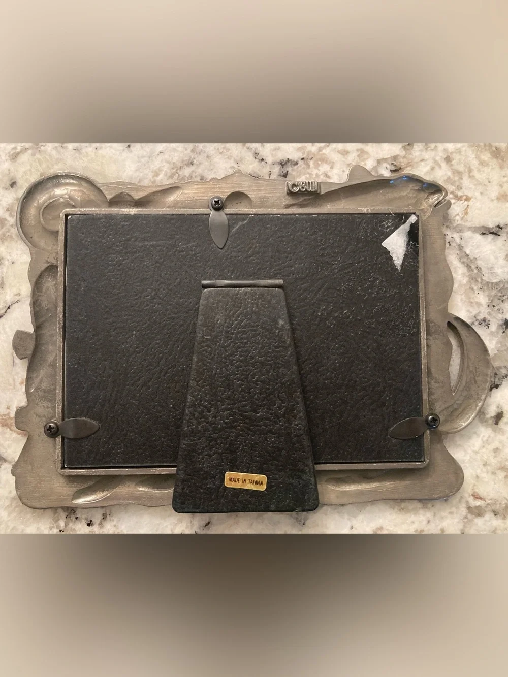 Vintage Pewter Nautical Picture Frame